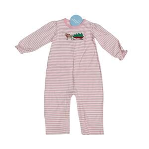 NWT Little English 12M Holiday Lab Romper